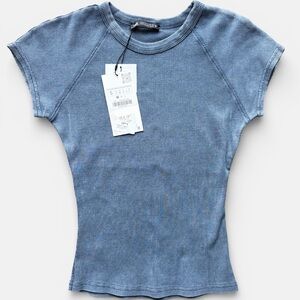 Zara Blue Short Sleeve Tee